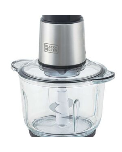 Mini Processador Black Decker Tritura Processa Tigela 2l Inox E Vidro 110v